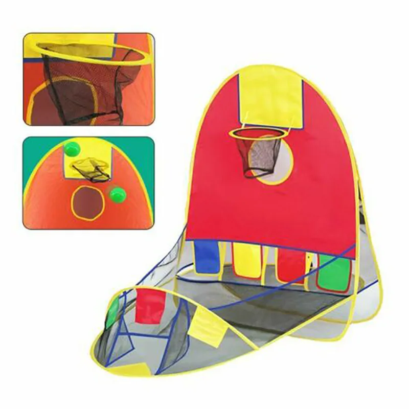 

Tent Goal Basketball Portable Convenient Store Colorful Appearance Pop-Up Basketball Hoop Widely Suitable Outdoor Indoor Usage