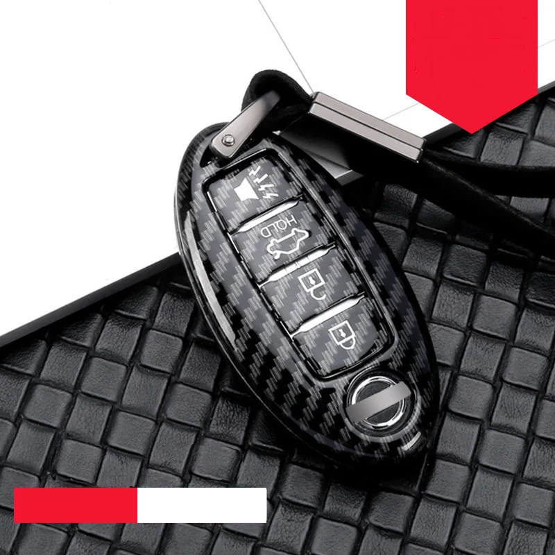 D-black silver ABS чехол для ключа автомобиля для Nissan A1 A3~ A8 Quattro Q3 Q5 Q7 2009~ автомобильный брелок с кольцом аксессуары для стайлинга автомобилей - Название цвета: D-black silver