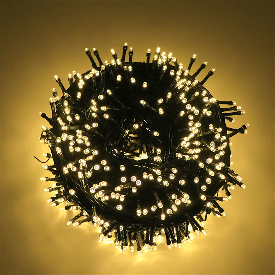 

24V Christmas String Light 20/30/50/100M LED Fairy Light Outdoor Waterproof Wedding Holiday Villa Hotel Party Garland Light