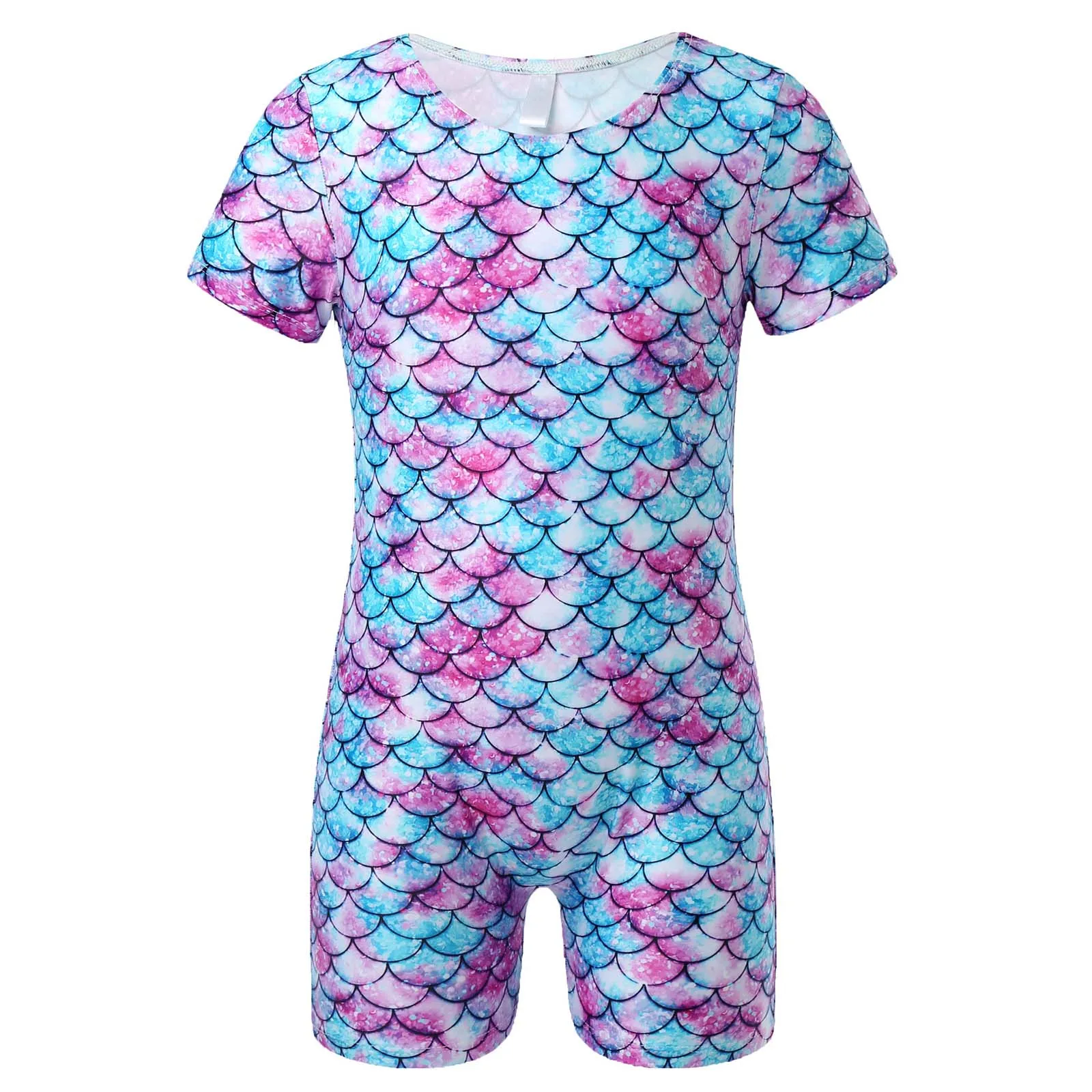 Одежда для маленьких девочек одежда занятий гимнастикой Русалка балетное трико