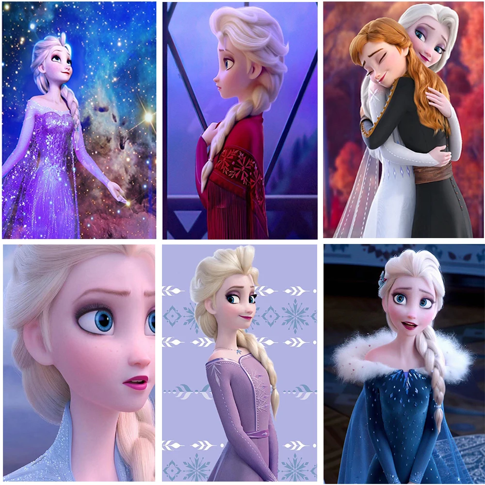 

Disney "Aisha Princess Series" Wall Art Canvas Painting Nordic Posters and Prints Wall Pictures Suitable Living Home Decor