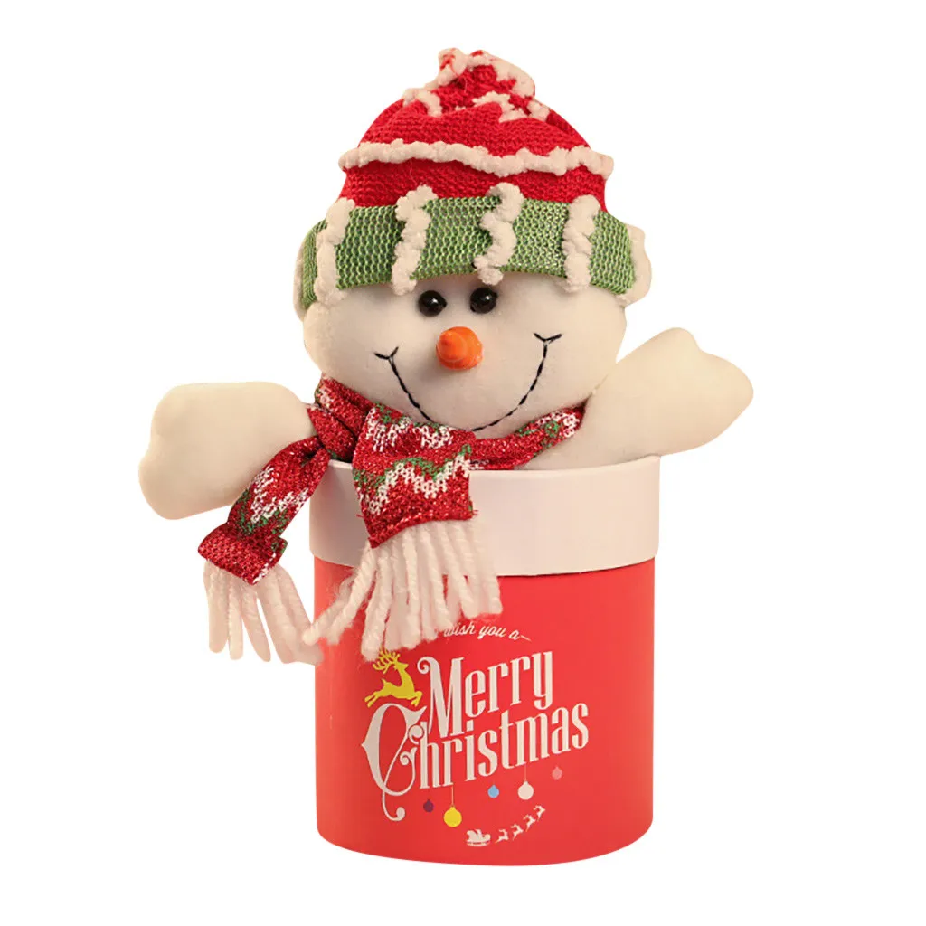 Рождественский снеговик/Санта Конфета Подарочная коробка плюшевые куклы