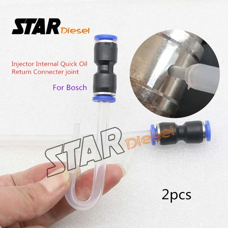 

STAR diesel 2pcs Common Rail Fuel Injector Internal Quick Oil Return Connecter joint S1001 Diagnostic Repair Tools ForBosch