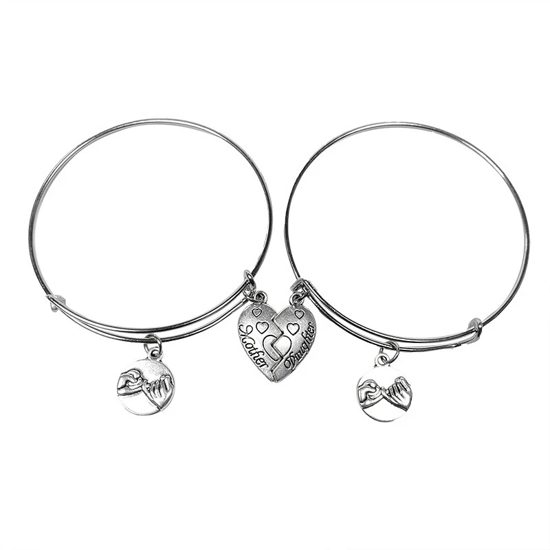 

POTCET Couple Love Round Bracelet Pendant Geometric Retro Hip Hop Personality Party Travel Commemorative Jewelry