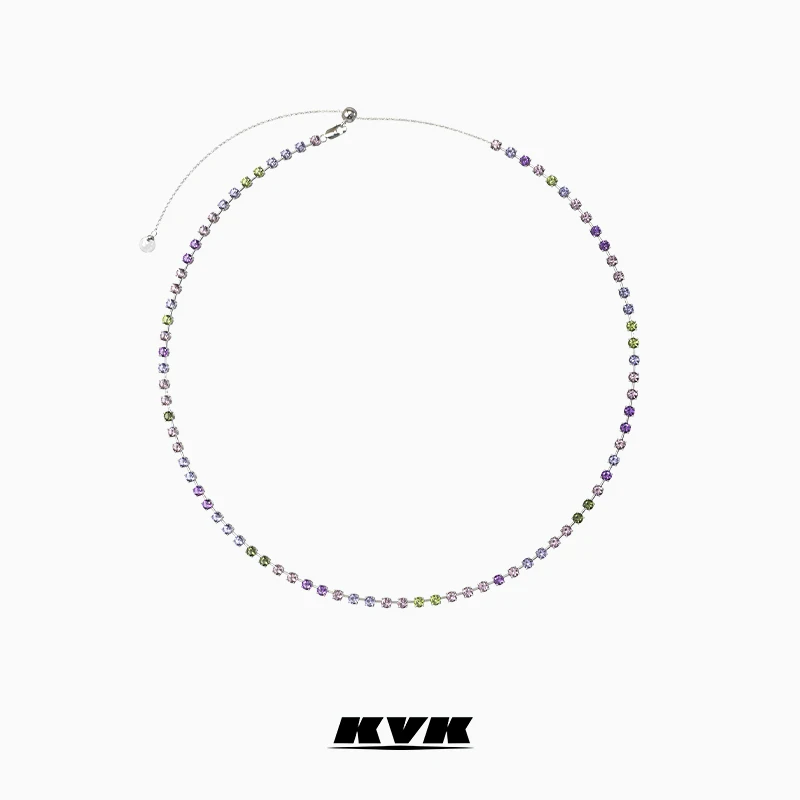 

KVK necklace female collarbone chain 2021 new ins tidal niche design sense collar high-end accessories fashion accessories