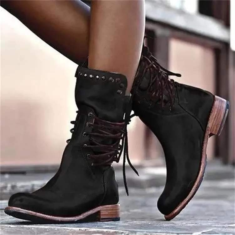 

shoes new low heel heel Fashionable big size women's Knight boots leather boots in autumn and winter 2020