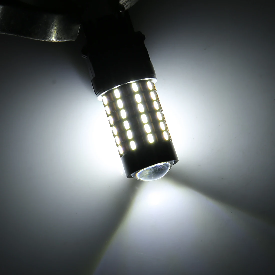 X AUTOHAUX 2шт 3157 120 4014-SMD-LED желтый белый автомобильный светильник с поворотным