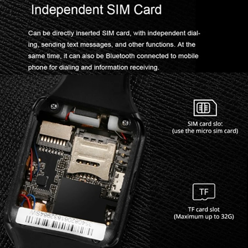 Умные часы для мужчин Bluetooth умные с камерой поддержка SIM TF карта IOS Android телефон Reloj