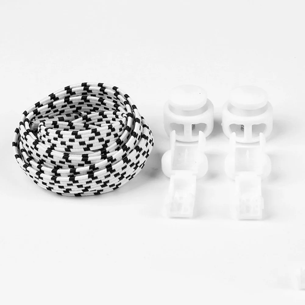 Light White Светоотражающие эластичные шнурки для обуви эластичная система блокировки спортивные кроссовки шнурки без завязок для кроссовки для бега безопасность отражение на Nigh - Цвет: Light White