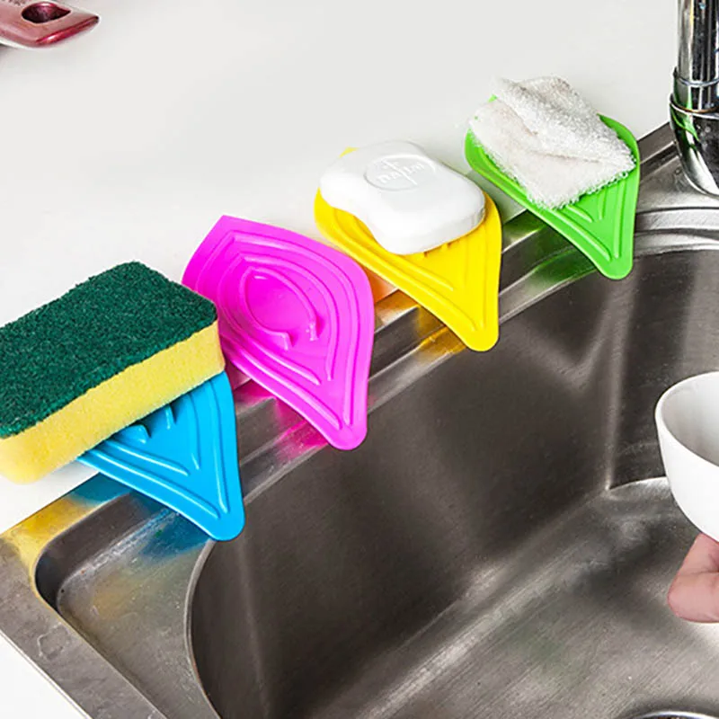 

1 шт., портативный нескользящий держатель для губки, 4 цвета