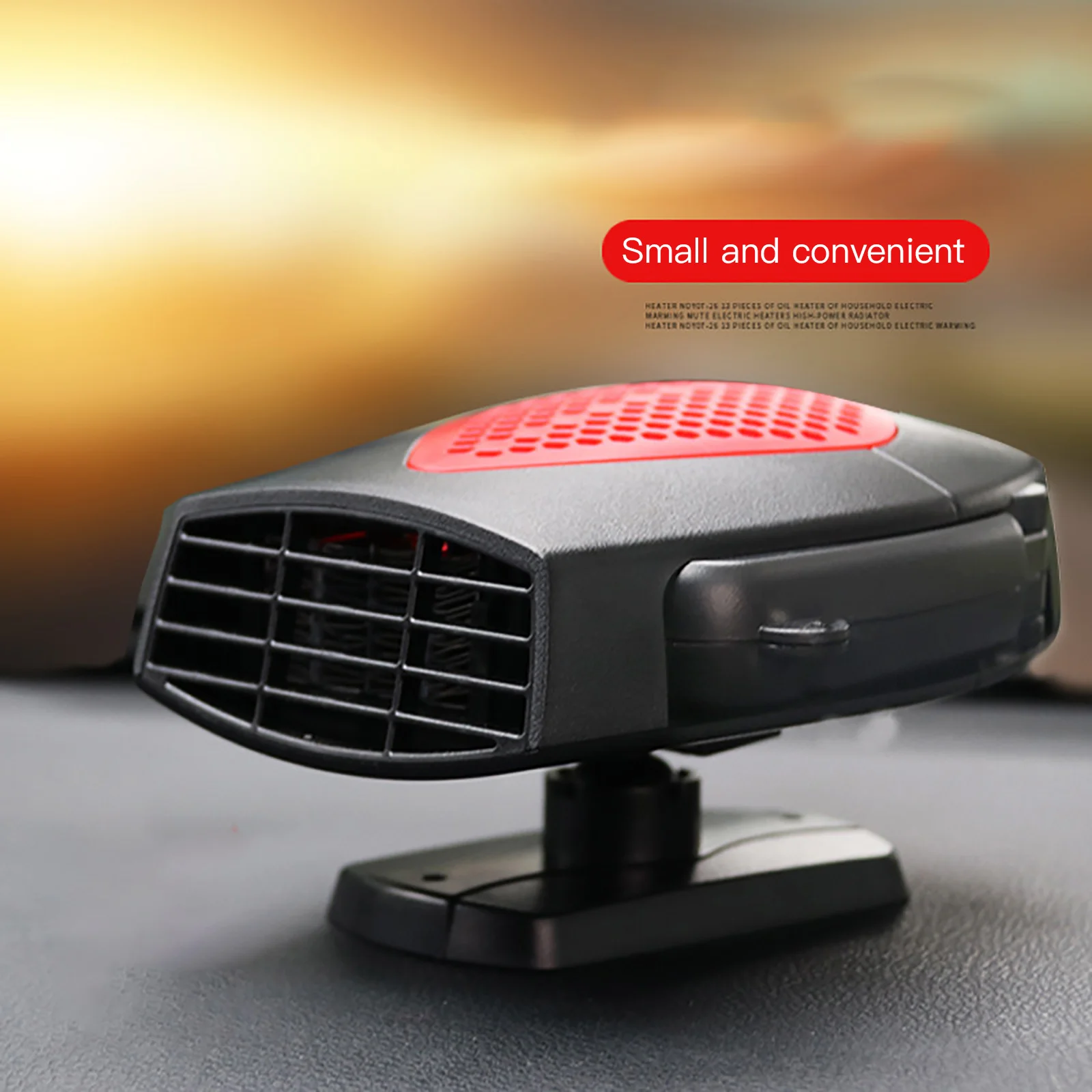 

Auto Heater Defroster Electric Heater Cooling Fan Portable Snow Demister 2 In1 Black+Red Easy To Carry Mist Eliminator