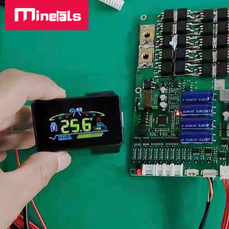 8s LiFePO4 SMART BMS встроенный модуль bluetooth с поддержкой ЖК-дисплея порт 485 А ток 2
