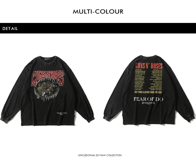 UNCLEDONJM Streetwear Women T Shirt Long Sleeve Harajuku Tshirt Hip Hop Print T-shirts Autumn Causal Tops Tees Tops ME-1990
