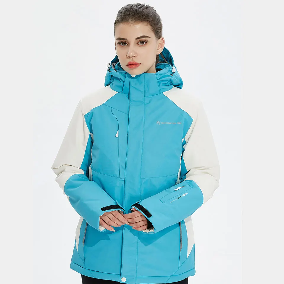 New Women Winter Ski Jacket Warm Thick Windproof Waterproof Skiing Snowboarding Jackets for Female Outdoor Breathable Snow Coat