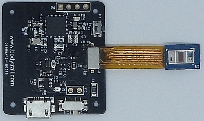 Полностью интегрированный модуль датчика сердечного ритма и кислорода в крови