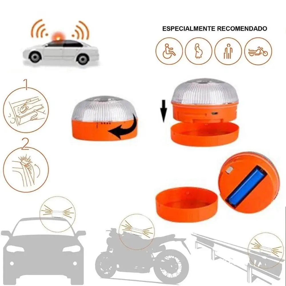 1PCS V16 Approved Light Dgt Help Flash Emergency Car Beacon Safety Lamp Battery Magnetic Strobe | Лампы и освещение
