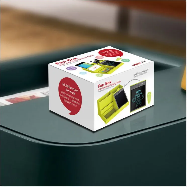 Зеленый косметический Органайзер для макияжа держатель ручки с ЖК дисплеем