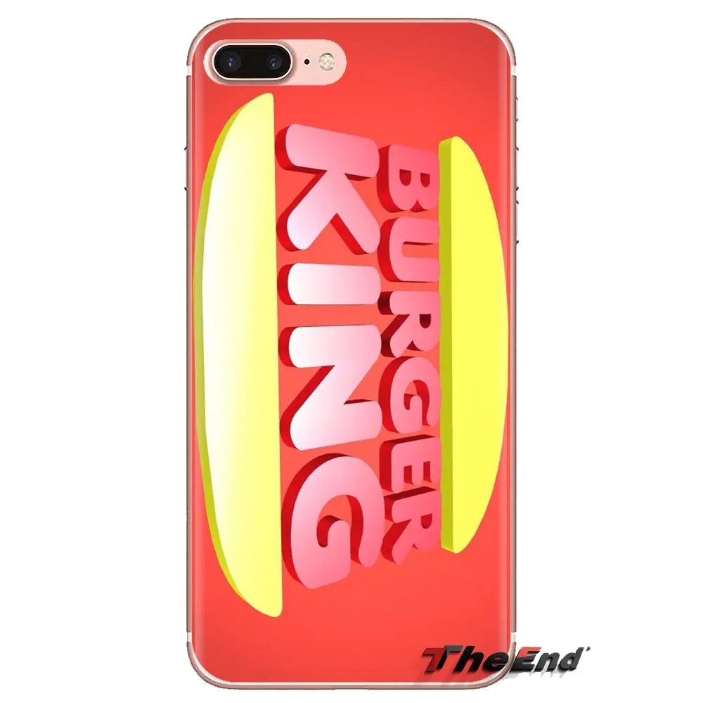 Soft Transparent Shell Covers burger king burgerking Logo For iPod Touch Apple iPhone 4 4S 5 5S SE 5C 6 6S 7 8 X XR XS Plus MAX |