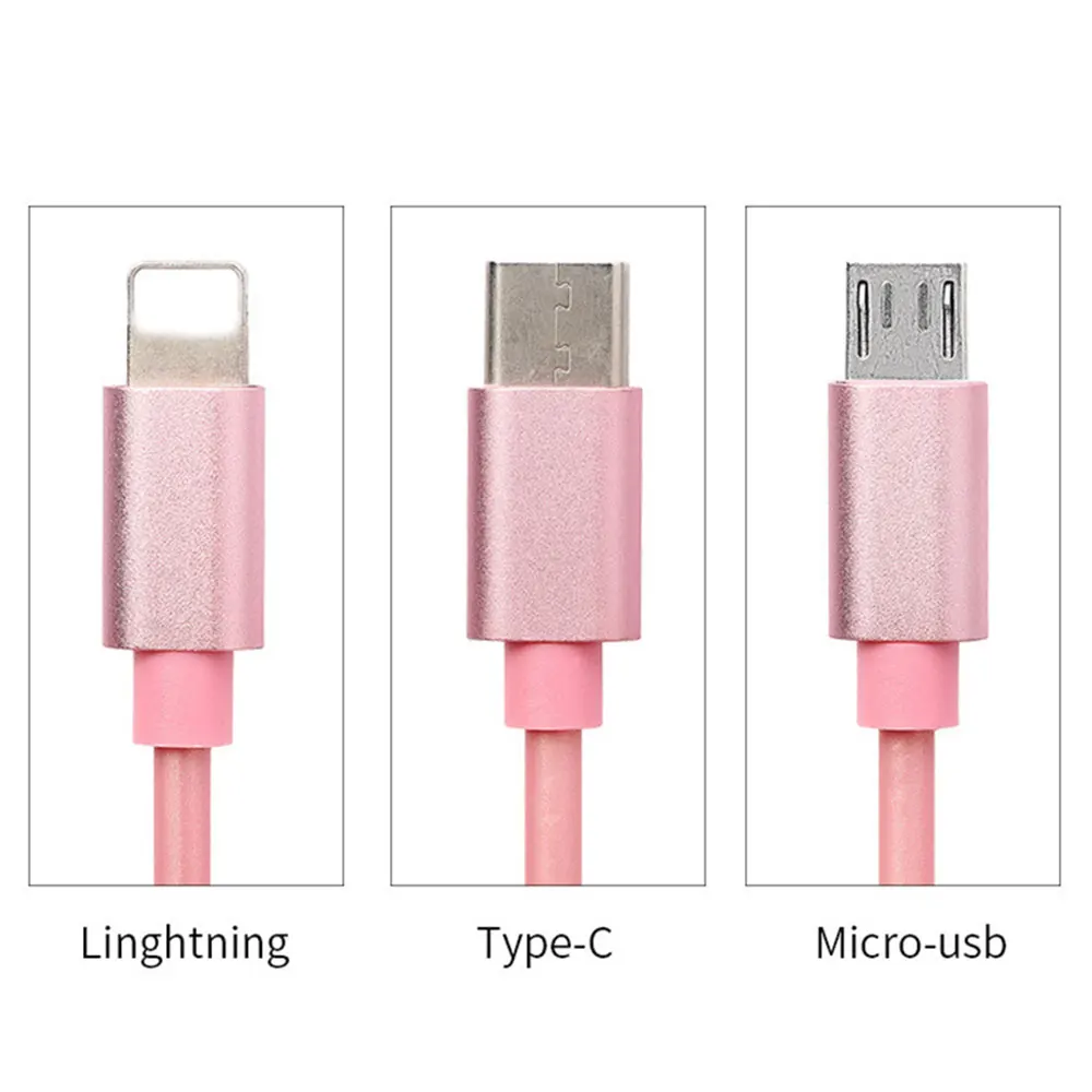 KISSCASE 3 в 1 Выдвижной USB кабель для мобильного телефона Micro usb type C iPhone 11 samsung huawei