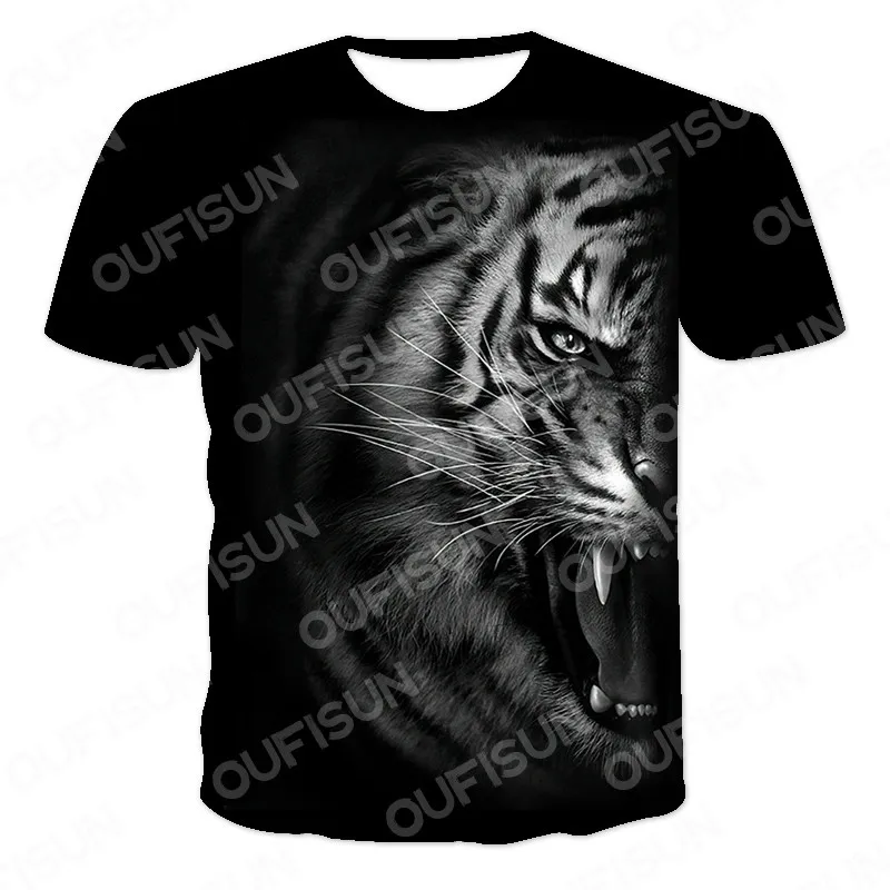 Футболка мужская быстросохнущая с коротким рукавом и 3D-принтом | Мужская одежда