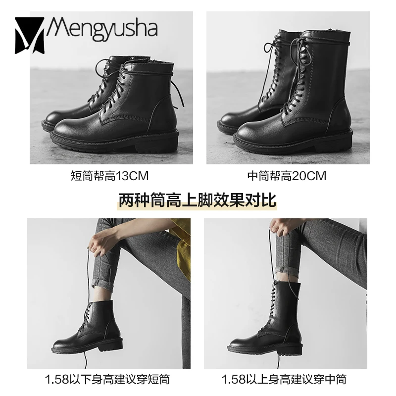 Брендовая обувь на шнуровке и застежке-молнии мотоботы женская платформе Сезон