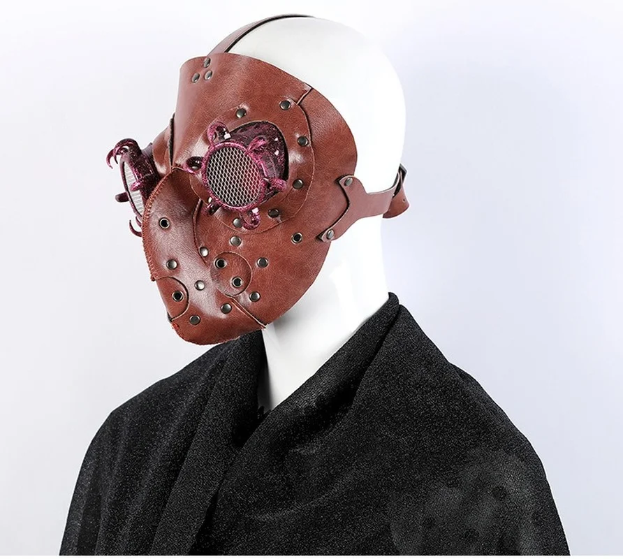 

2021 Fashion High Quality Cosplay Halloween Mask Cocktail Party Game Party Mask Show Dress Up Punk Mask for Adults