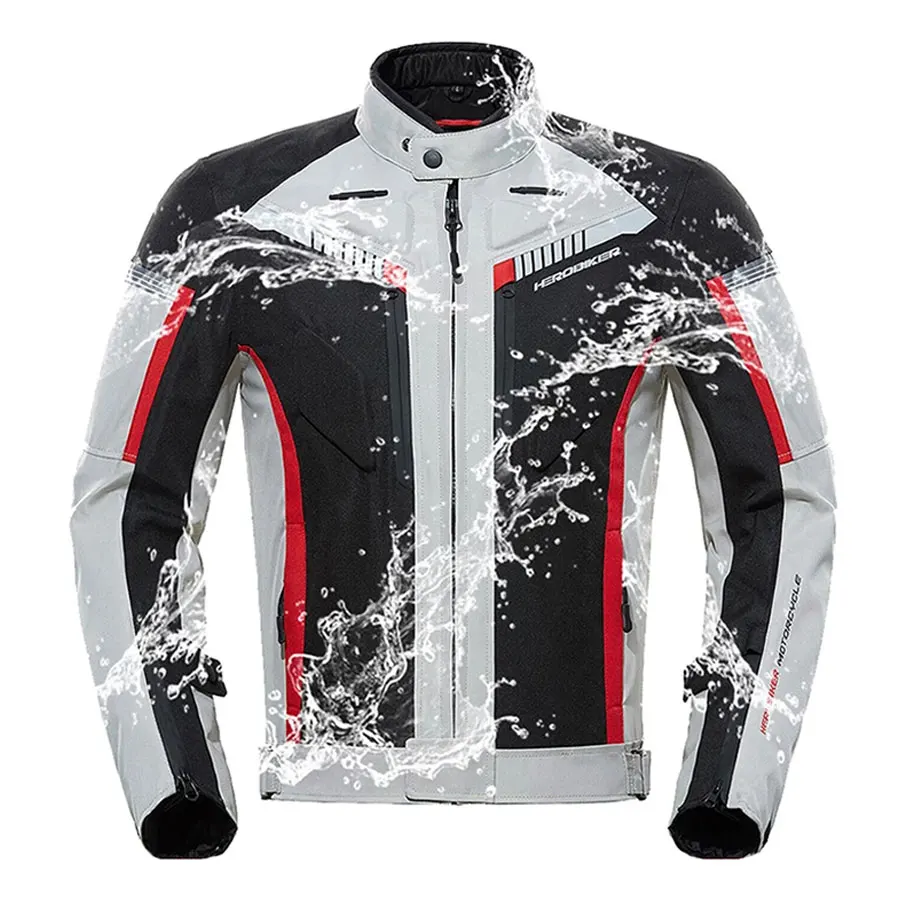 HEROBIKER Winter Motorcycle Jacket Cold-proof Waterproof Chaqueta Moto Men Motorbike Motocross Riding Clothing Protective Gear enlarge