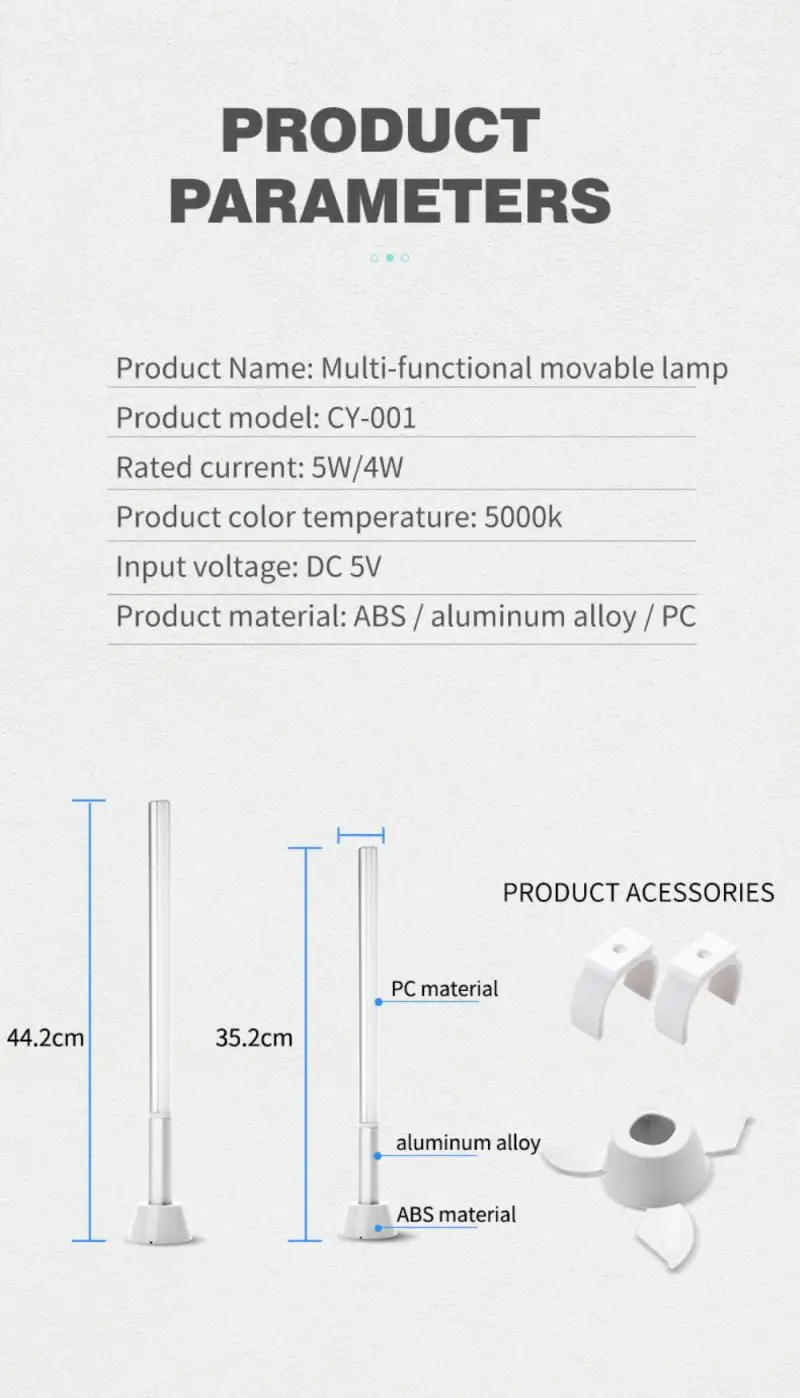 

Safety Warning USB Charging Light LED Emergency Lighting Outdoor Camping Light Camping Tent Light Multifunctional Movable Light