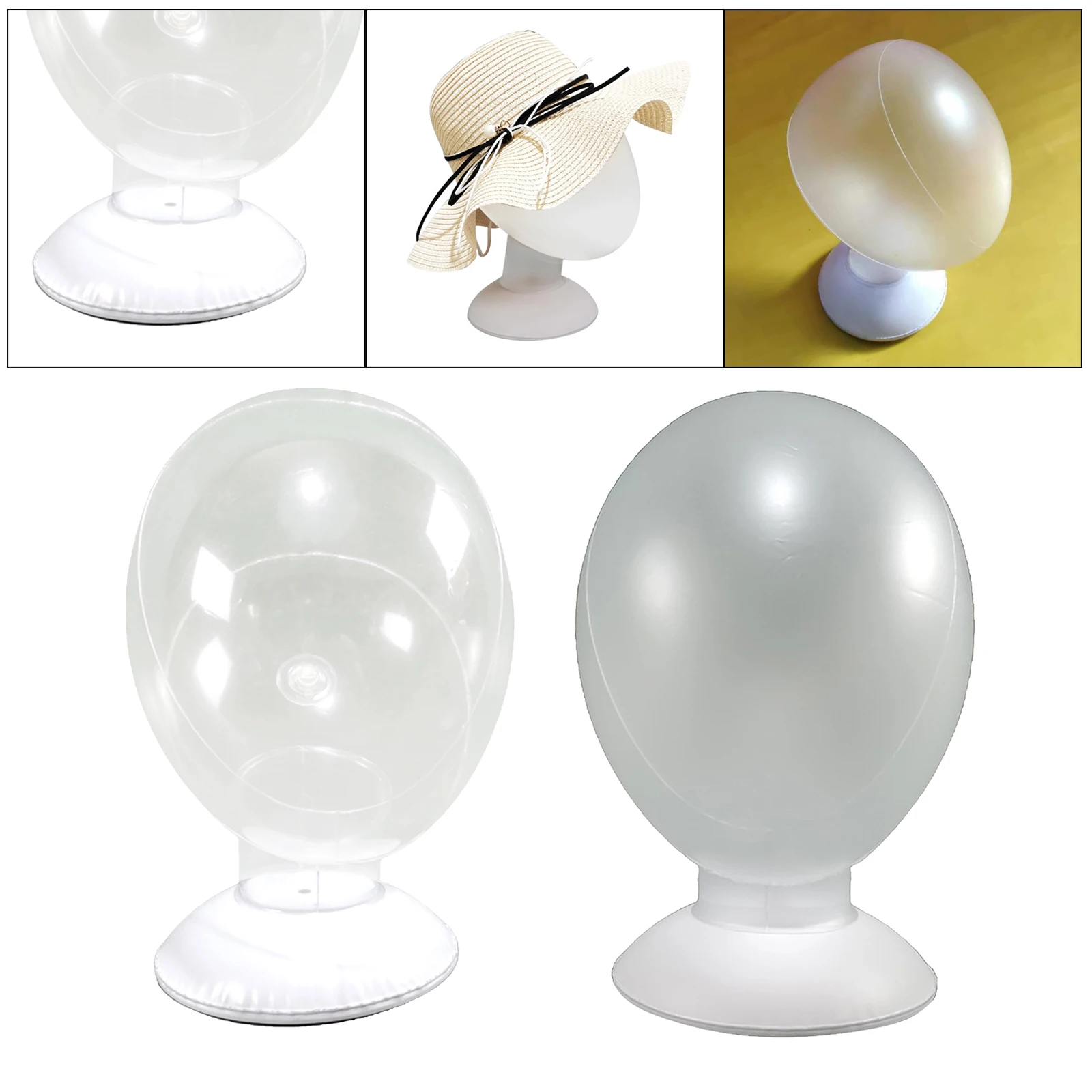 PVC Mannequin Head Manikin Wigs Headform Display Stand Helmet Headphones | Styling Accessories