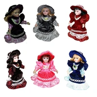 20cm fashion victorian style european rural leisure style home decorative ceramic dolls gift for girls