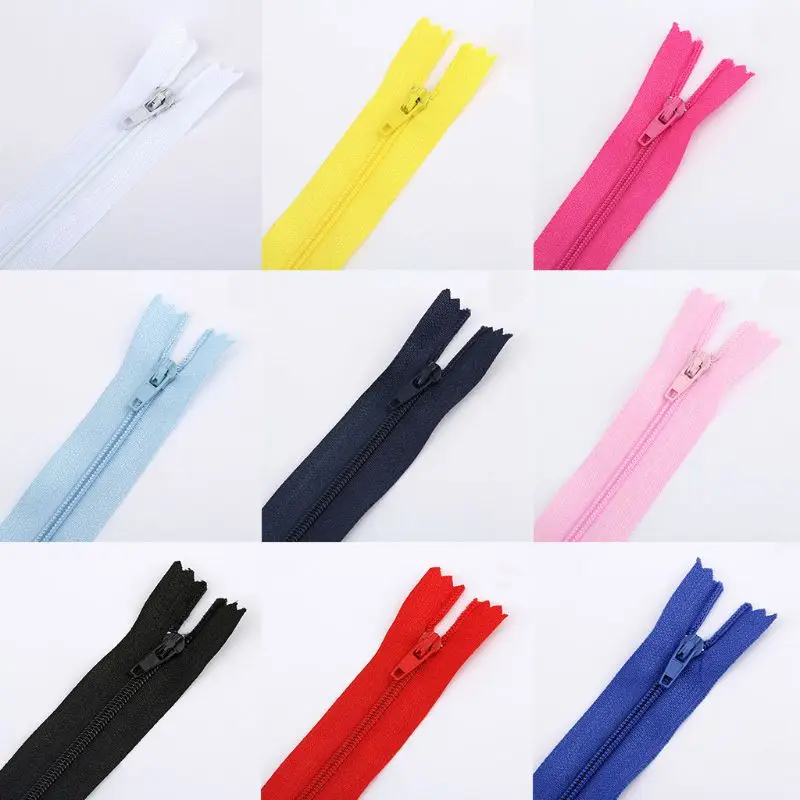 Невидимые нейлоновые молнии с закрытым концом 10 шт. 20 см для ручного шитья