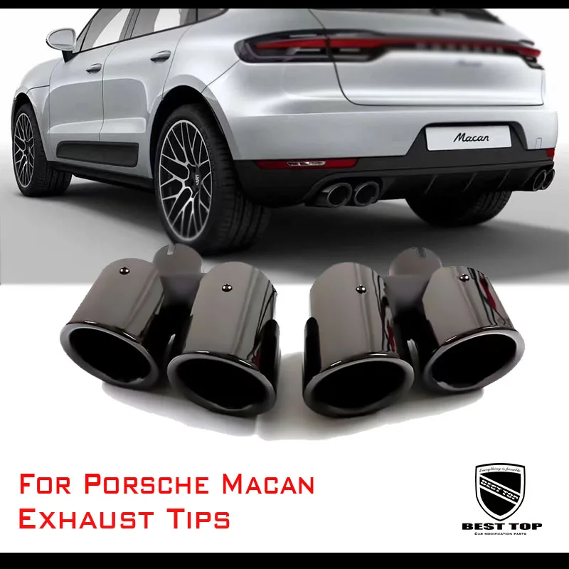 

Tail Pipes For Porsche Macan Exhaust Tips Refit Four Out Style