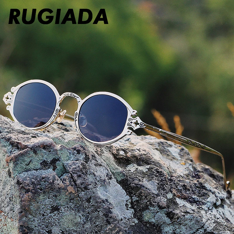 RUGIADA брендовые винтажные готические солнцезащитные очки в стиле стимпанк
