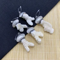 natural white coral irregular shape pendant 30 80mm prickly coral charm jewelry making diy jewelry necklace bracelet accessories