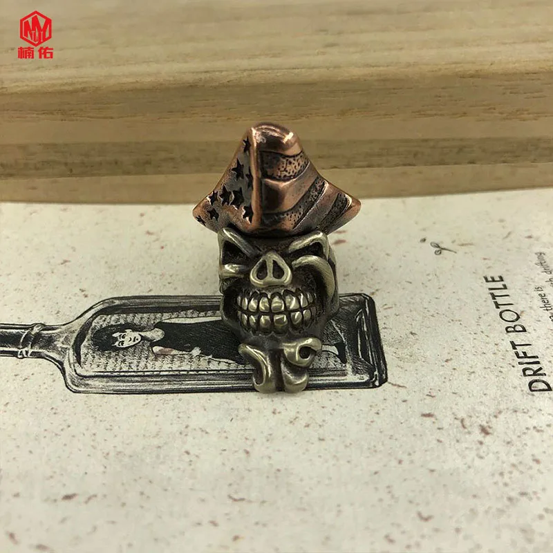 1 шт. страшный зверь Паракорд нож бусины EDC Открытый Карманные Инструменты бисера