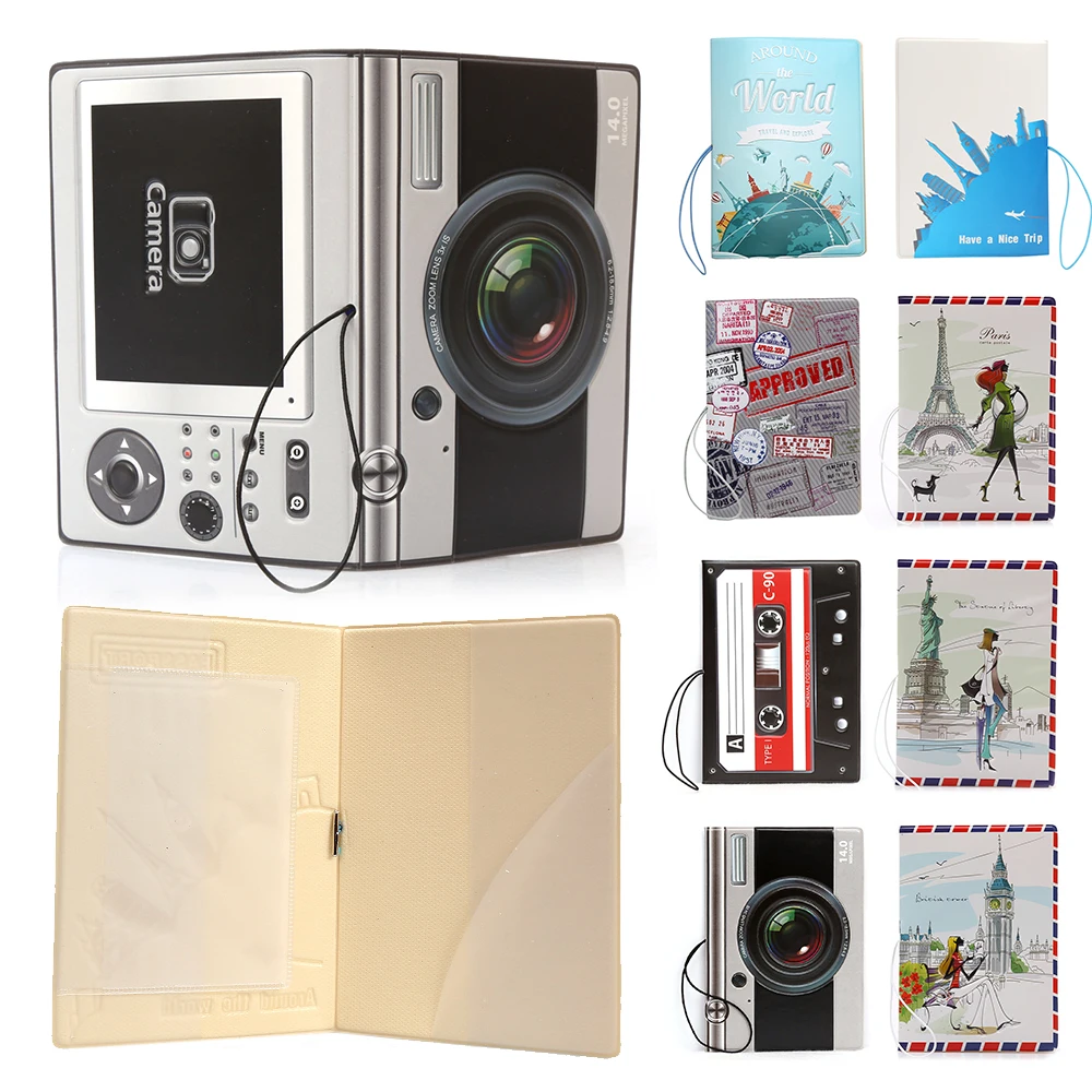 Adputent модная Обложка для паспорта документов держатель карт многоцелевая