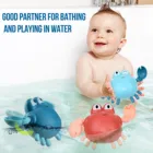 Симпатичные краб игрушки для малышей с персонажами из мультфильмов для младенцев Детские игрушки для купания для детей от 2 до 4 лет Плавание заводные на цепочке пляжные игрушки для ванной Bebe