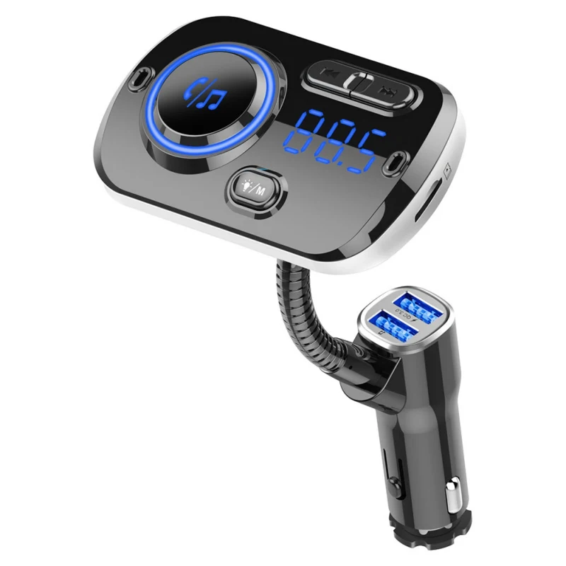 Car bluetooth car kit FM Transmitter modulator aux Usb handsfree Speakerphone QC3.0 Car Charger bluetooth 5.0 for Android/IOS