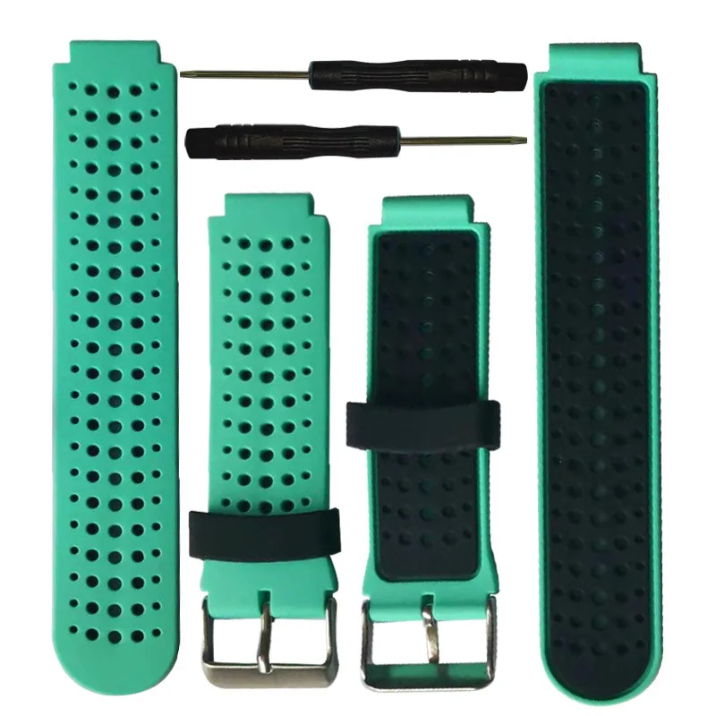 Mint black Silicone Replacement Watch Band for Garmin Forerunner 230 / 235 / 220 / 620 / 630 / 735 735XT watch Outdoor Sport Watchstrap - Цвет ремешка: Mint black