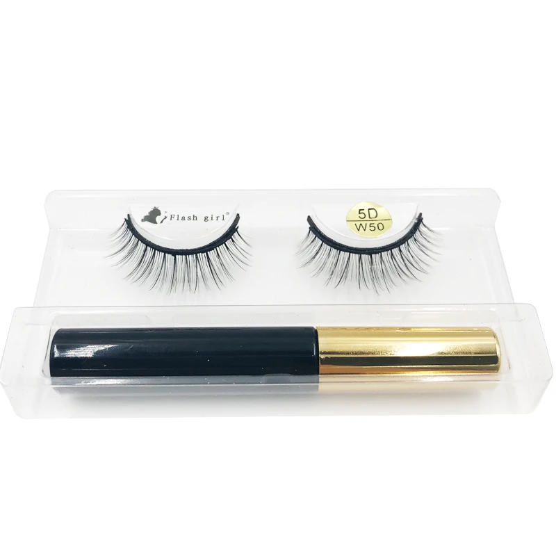 

Flash Girl 5D-W series W 50 Лидер продаж норковые магнитные ресницы и подводка для глаз