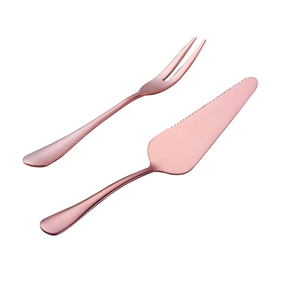 Stainless Steel Cake Shovel Creative Pizza Fruit Fork Butter Knife Cheese Two Teeth Dessert Baking Tool Bakeware |