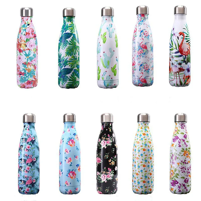 

1 Pc Suyuan sports kettle Coke Bottle Thermos bowling ball 304 stainless steel paint printing mountaineering pot Vacuum Flasks