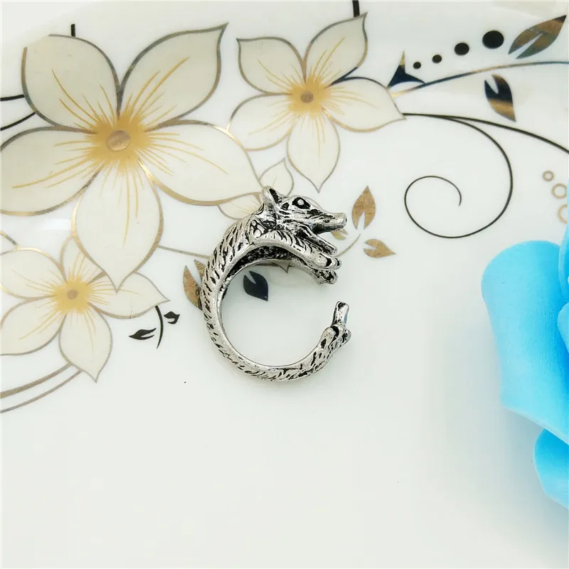 Прямая поставка винтажные ювелирные изделия регулируемые кольца в виде животных