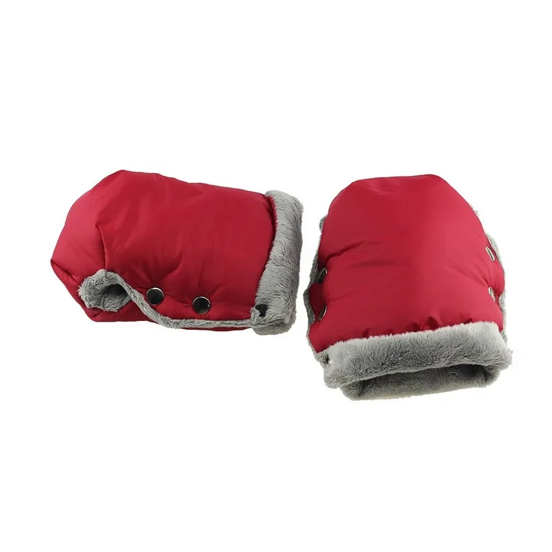 

New Baby Stroller Accessories Armrest Cover Warm Gloves Snow Waterproof Warm Gloves Anti-freezing Winter Essential