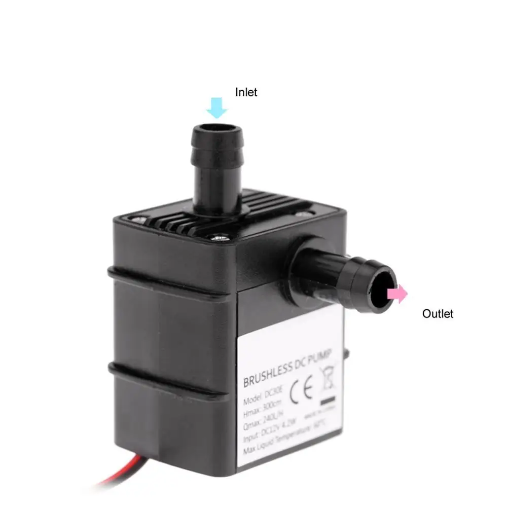 USB DC 12 В 4 2 Вт мини Бесщеточный Водяной насос 3 м нагнетающая головка л/ч погружной