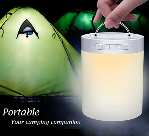 Ночник с Bluetooth динамиком Беспроводная портативная прикроватная лампа умным