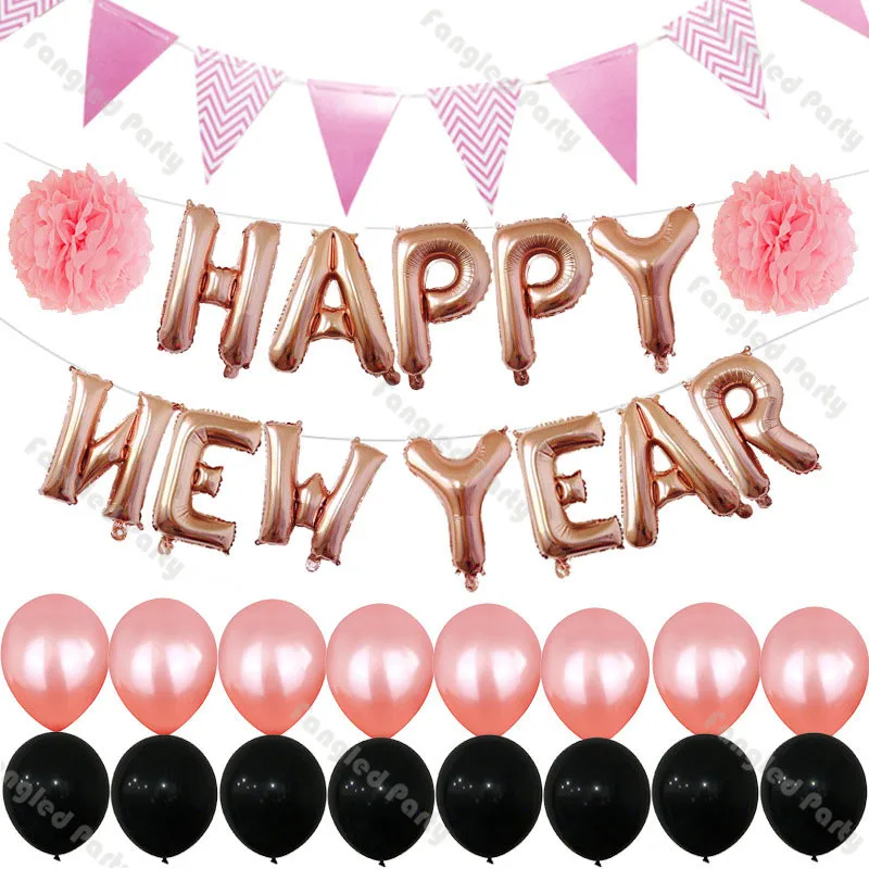 20 шт. рождественские розовые золотые с новым годом пентаграммы буквы розовый