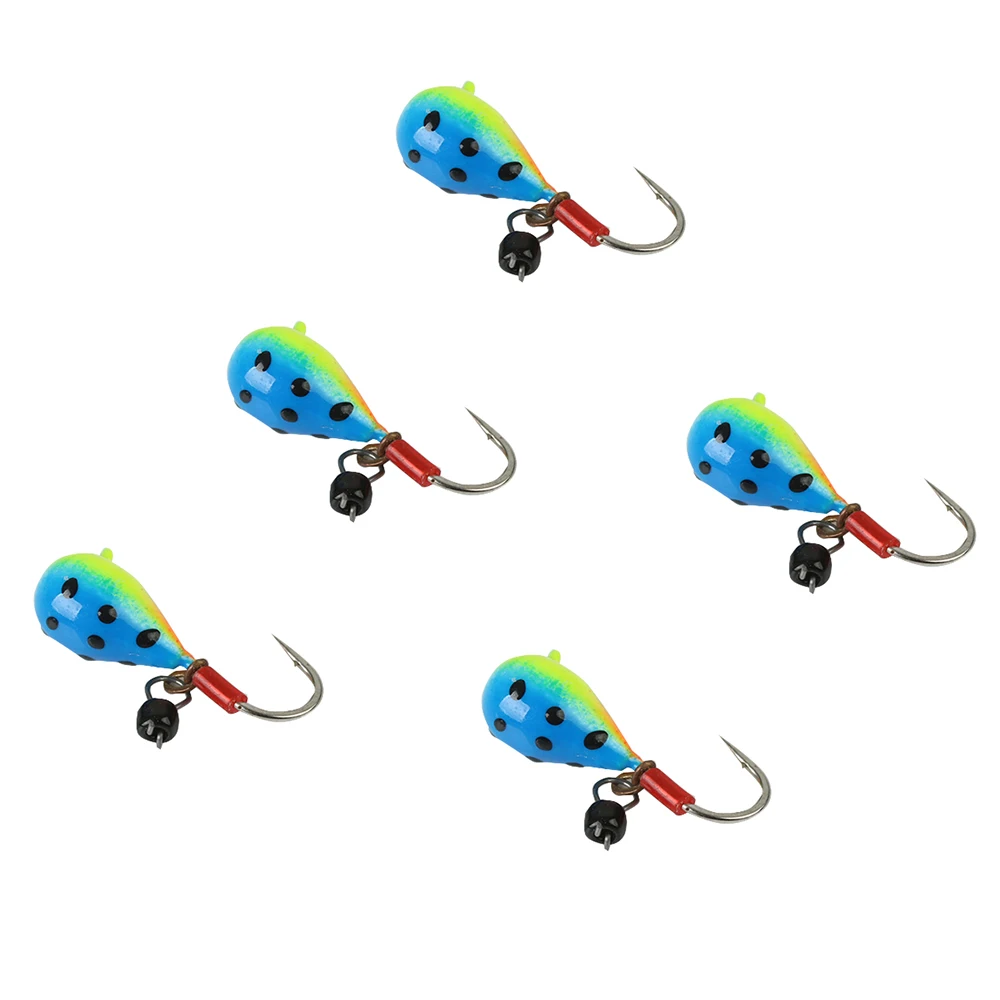 5pc Ice jig 016 eye Maximumcatch 16#14#12# вольфрамовый джиг для подледной рыбалки 0,42 г-1,90 г/11 мм-17 мм японский крючок для зимней рыбалки - Цвет: 5pc Ice jig 016 eye