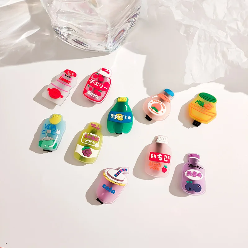Ful Cartoon Drinks Cola Milk Hair Pins Kids Hair Accessories