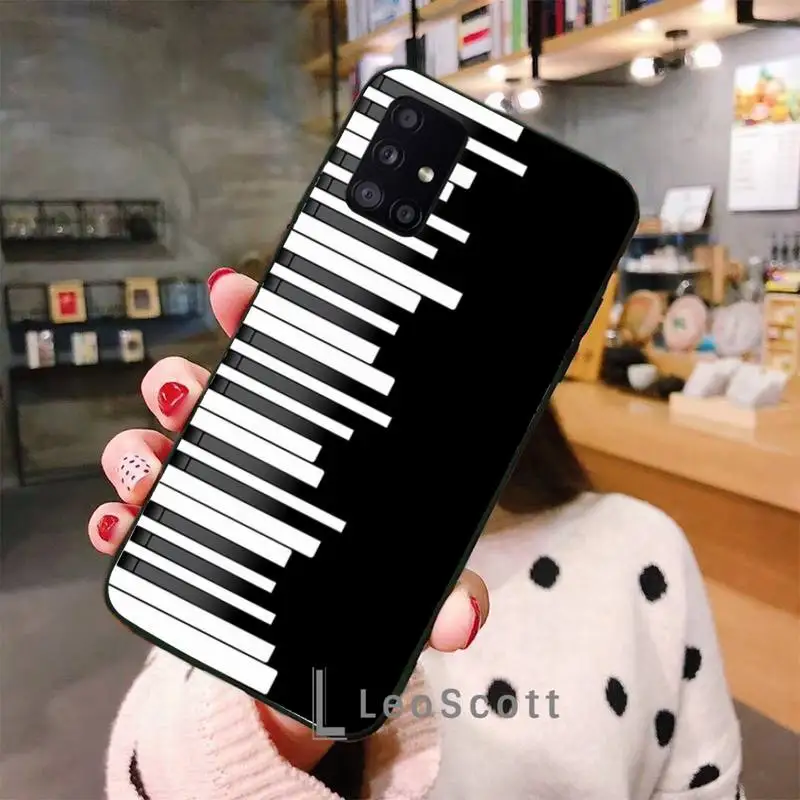 

Piano music Phone Case For Samsung A40 A50 A51 A71 A20E A20S S8 S9 S10 S20 Plus note 20 ultra 4G 5G